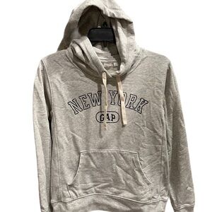 ❤️ GAP NEW YORK GRAPHIC LOGO HOODIE SWEATSHIRT SIZE XS GRAY